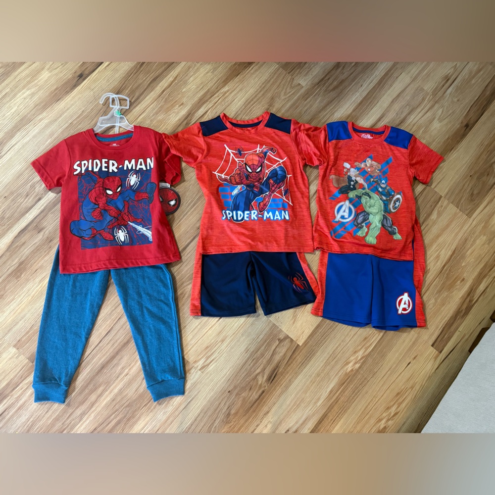 Spider-Man and Avengers Kids T-Shirt and Shorts Set